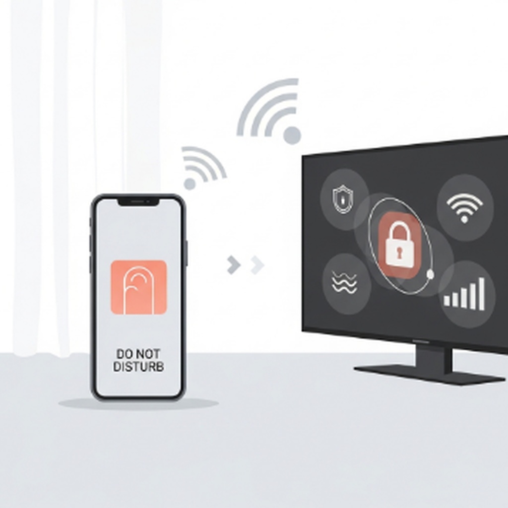 스마트폰 화면 미러링 시 알림 팝업 안 뜨게 방해금지 자동 설정