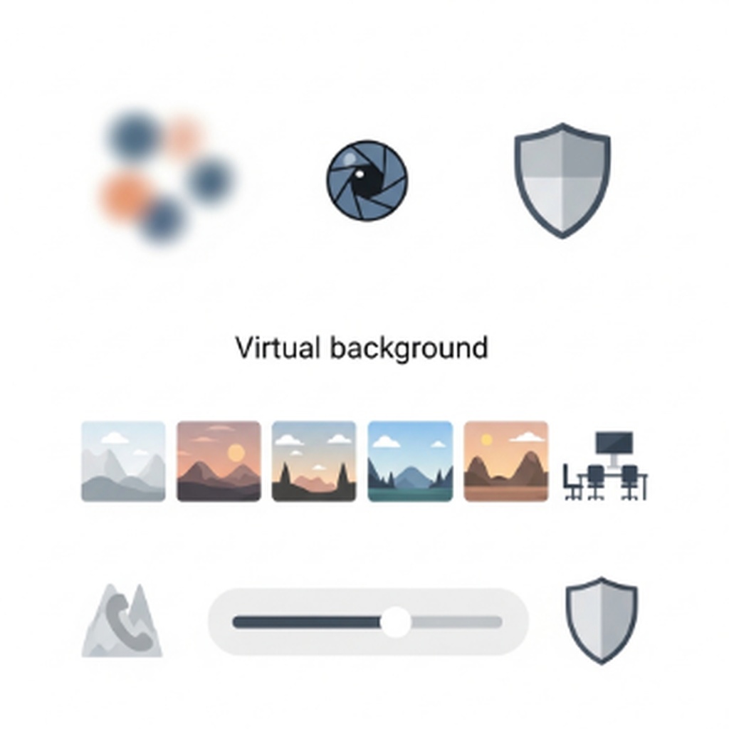줌 화상회의 배경화면 가상 배경 설정 및 흐리게 처리하는 방법