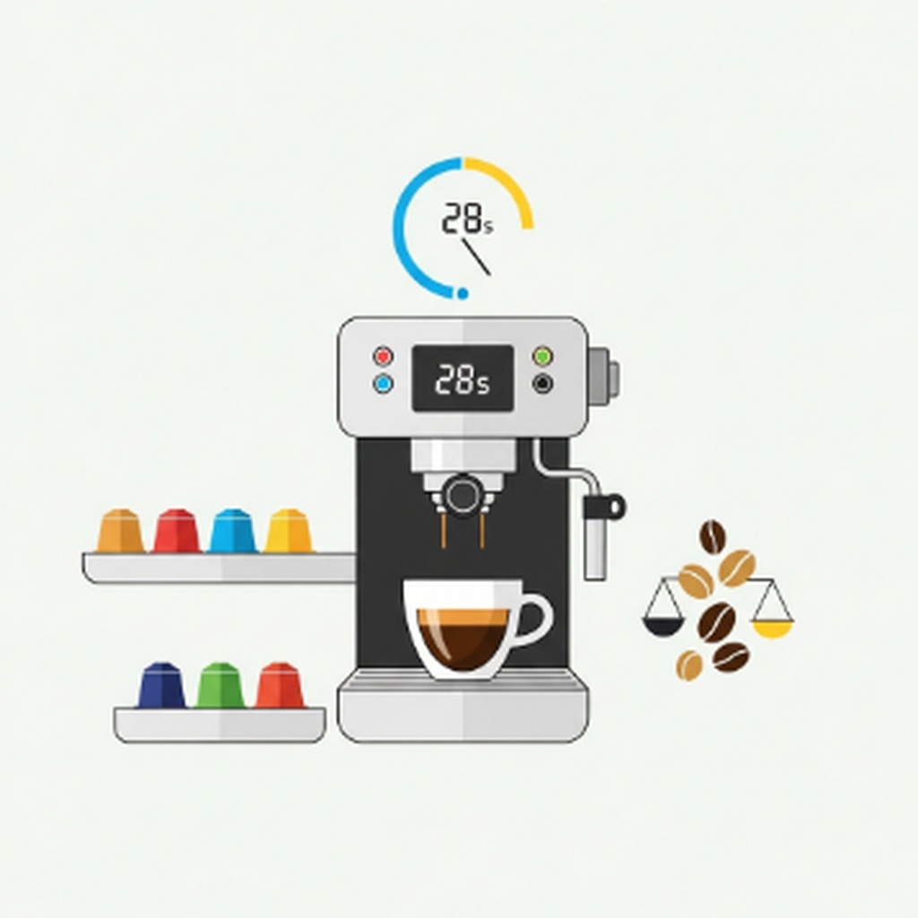 일리 커피머신 추출 시간 초기화 및 28초 설정 방법
