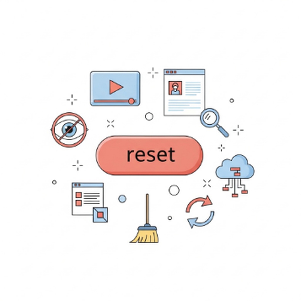 유튜브 알고리즘 초기화 시청 기록 삭제 및 검색 기록 초기화 방법