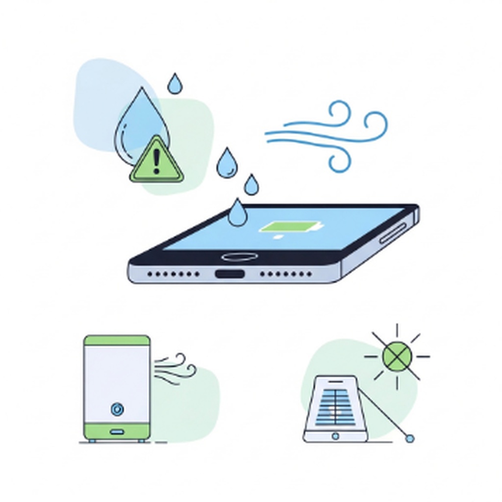 스마트폰 충전 단자 물기 감지 경고 해결하는 방법