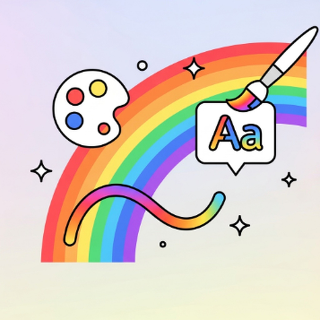 인스타 스토리 글씨 무지개색으로 그라데이션 넣는 숨겨진 기능