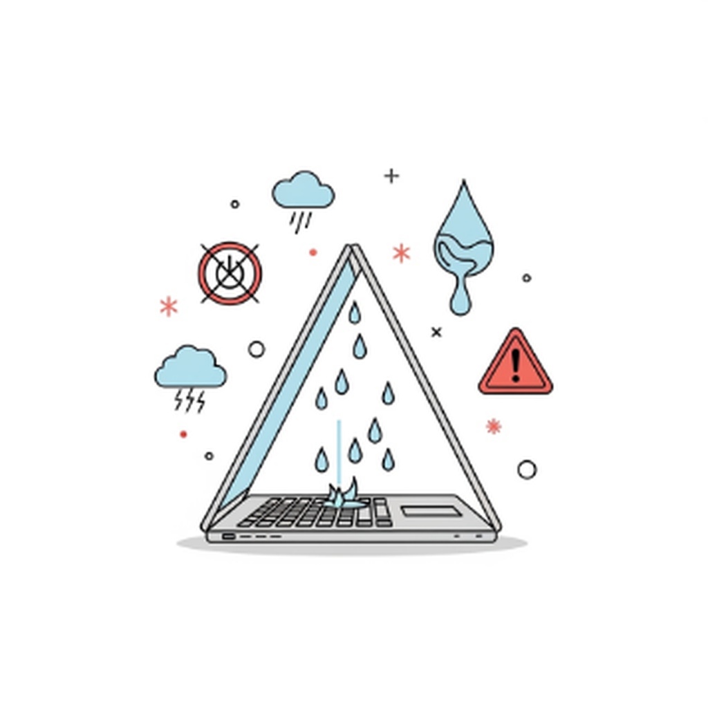 노트북 키보드 위에 물 쏟았을 때 전원 끄기보다 먼저 해야 할 일