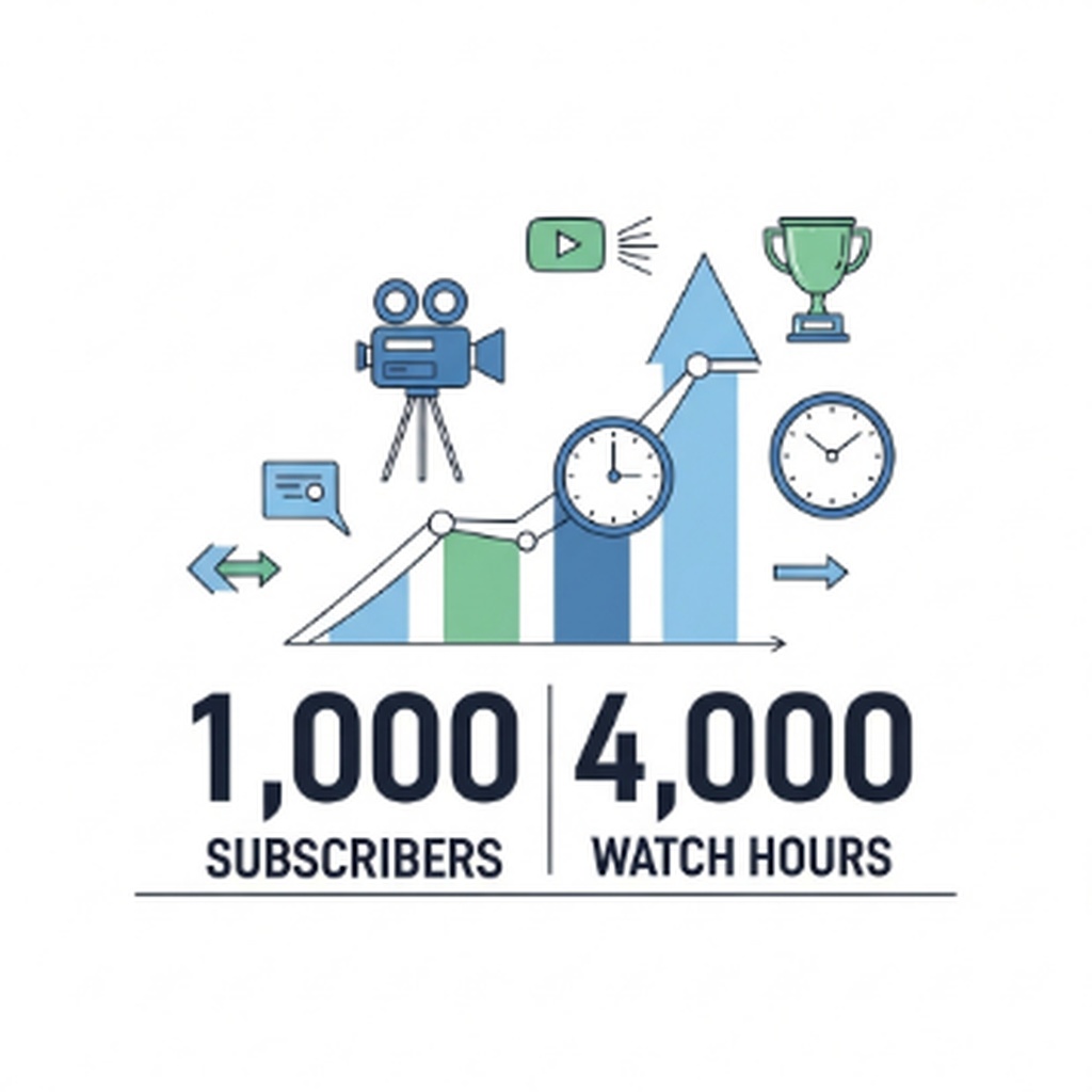 유튜브 수익 창출 승인 조건 구독자 1000명 및 시청시간 4000시간 달성 방법