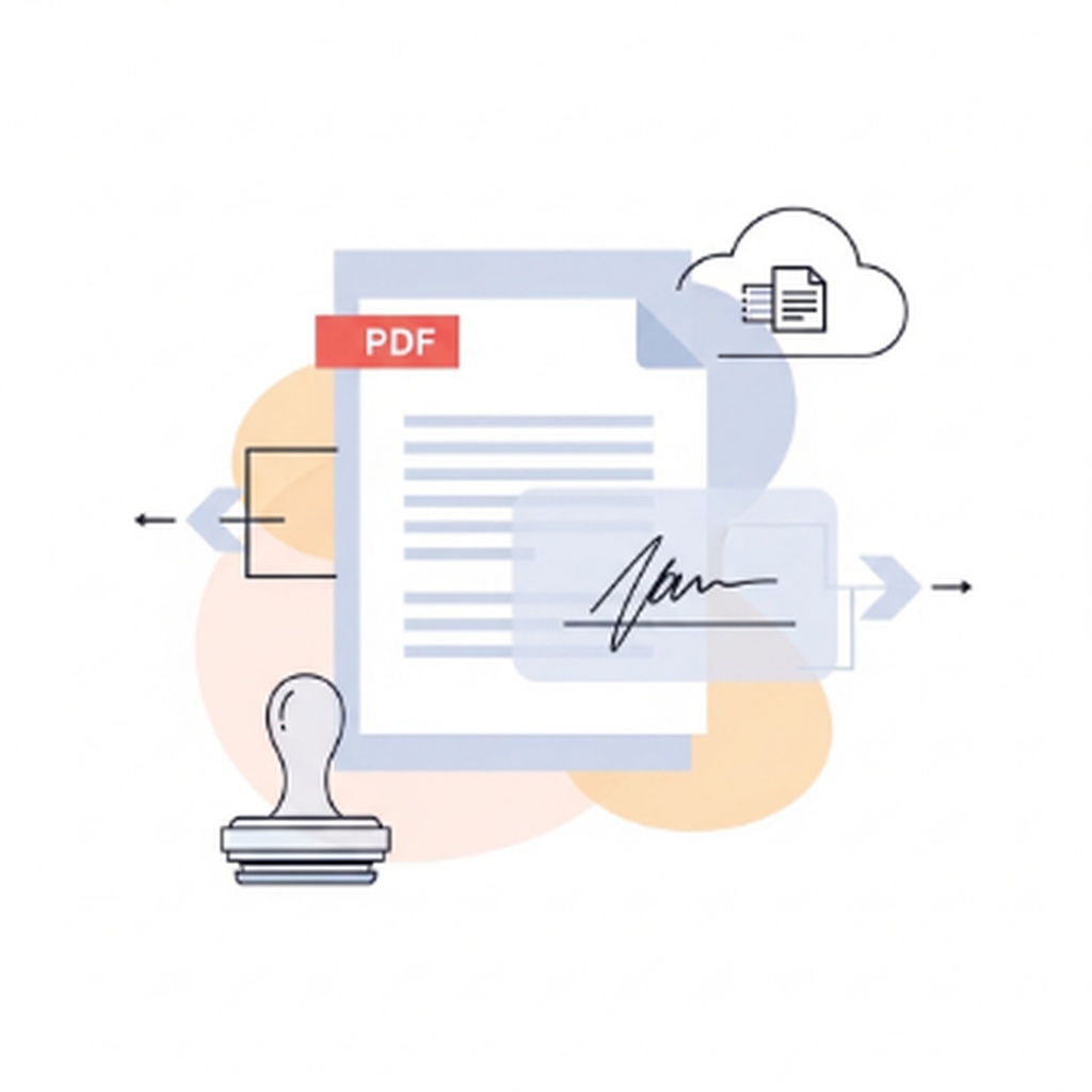 PDF 파일 서명 및 투명 도장 이미지 삽입하는 방법