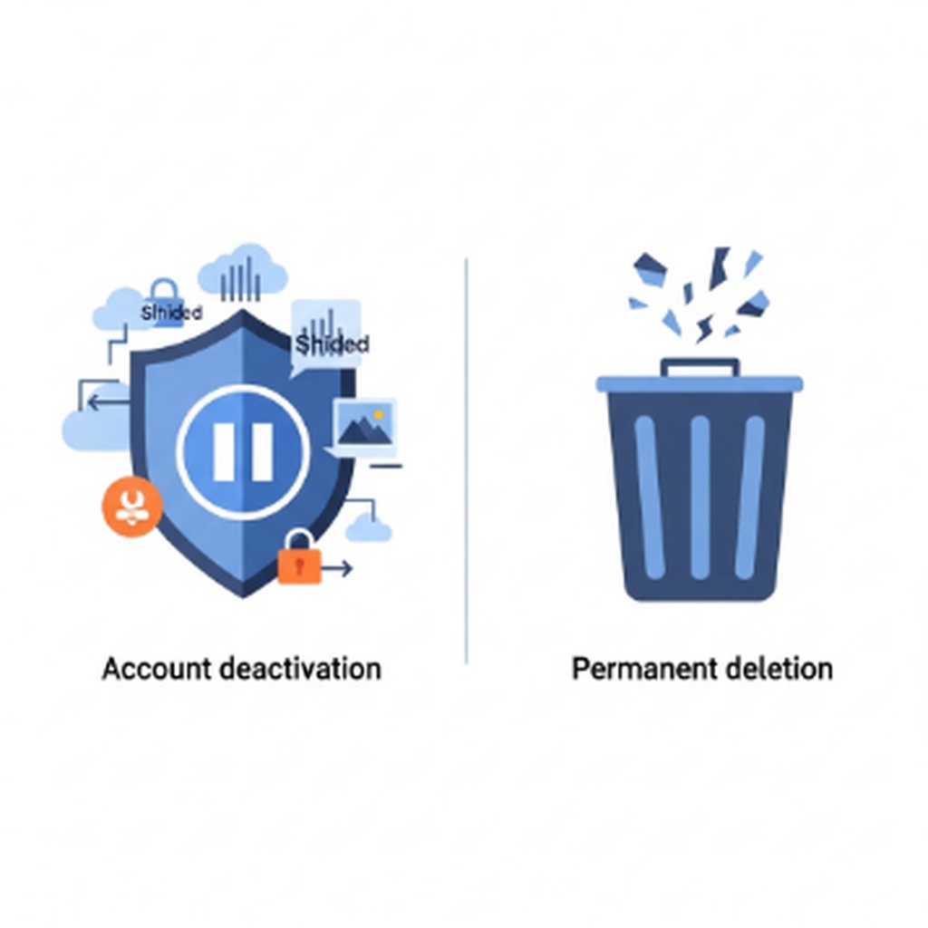 페이스북 비활성화와 계정 삭제 차이점 및 데이터 백업 방법
