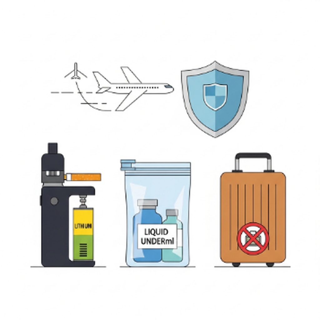 전자담배 기내 반입 규정 및 배터리 용량 제한 확인