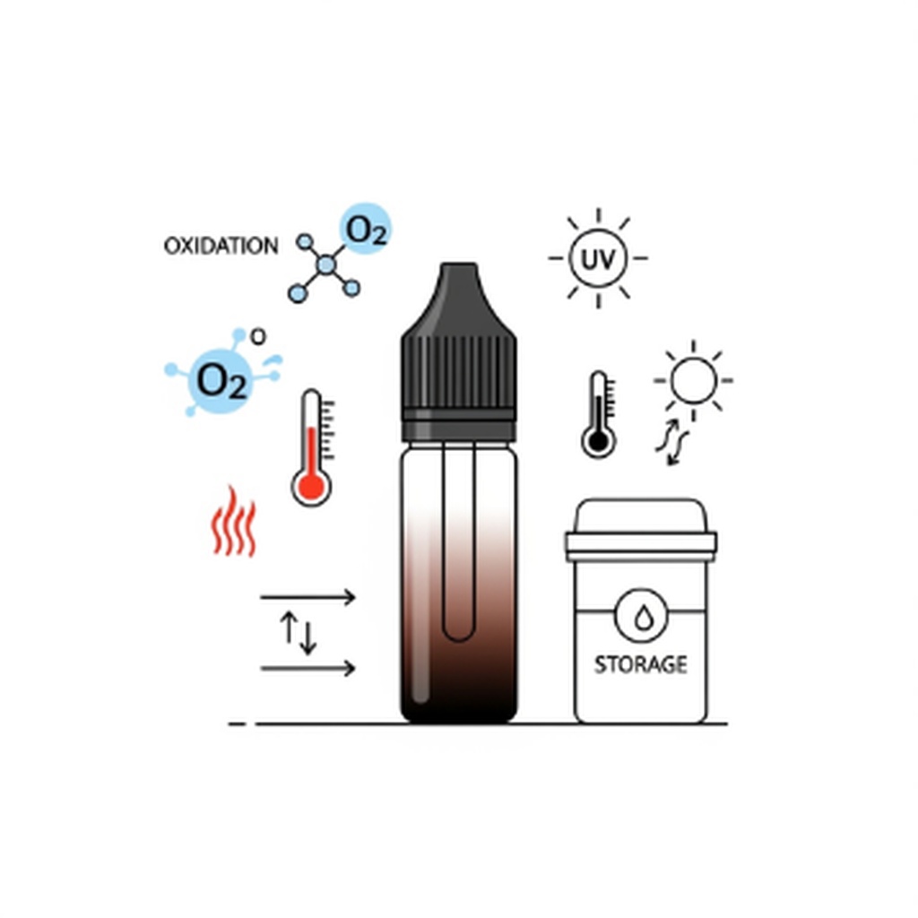 전자담배 액상 갈변 현상 원인과 안전한 사용 판별 방법