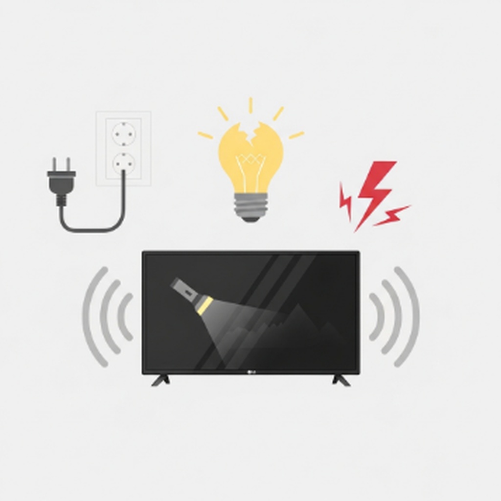 엘지 TV 화면 안 나오고 소리만 들릴 때 자가진단 및 해결 방법