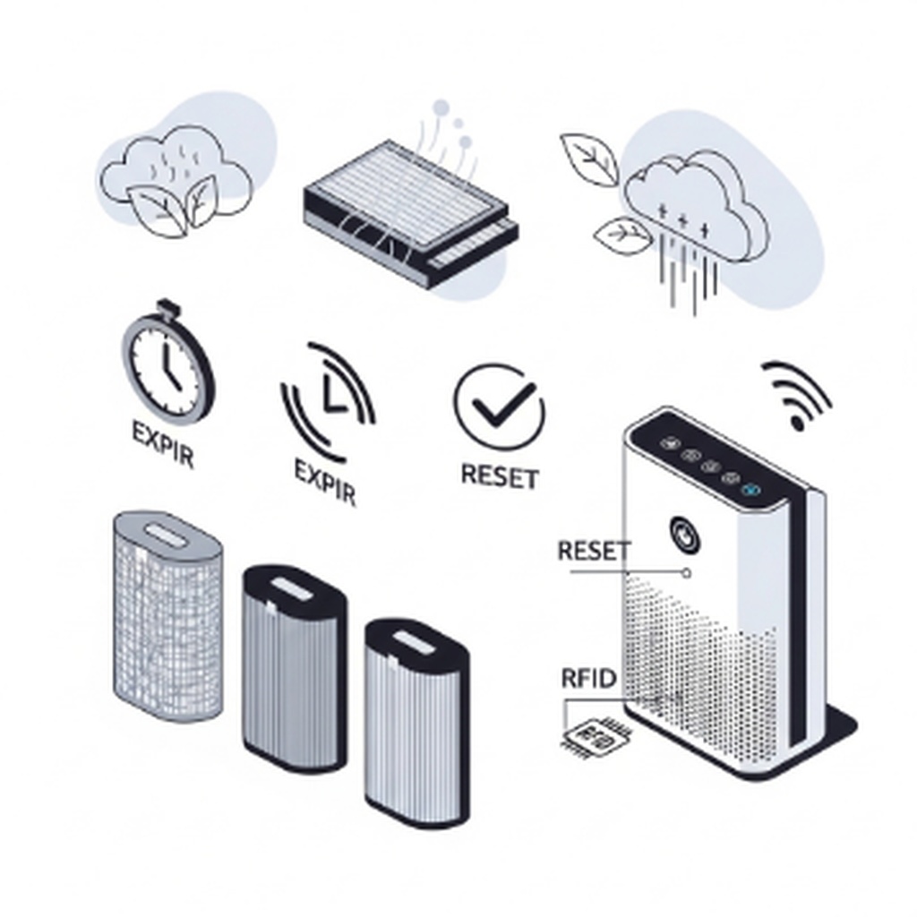 샤오미 공기청정기 필터 수명 초기화 및 리셋 방법