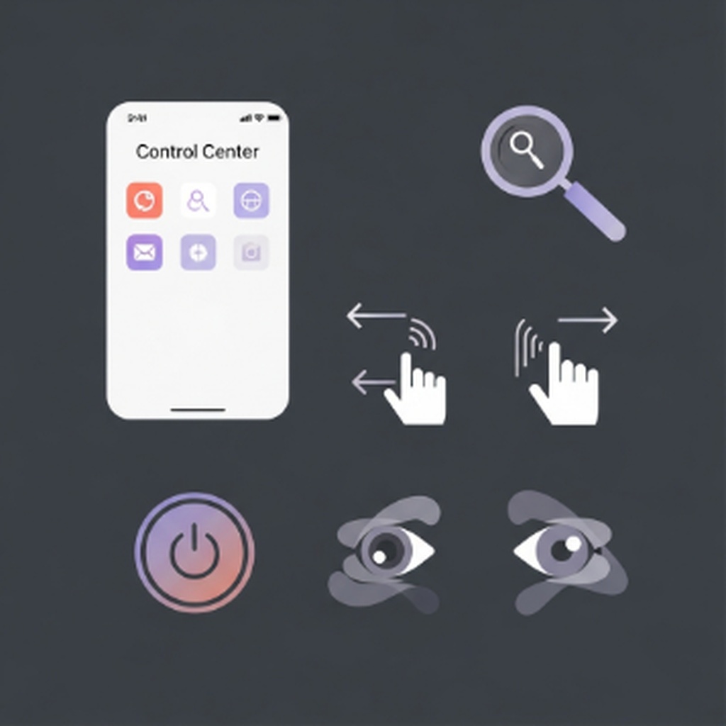 아이폰 제어 센터 손쉬운 사용 단축키 설정 방법