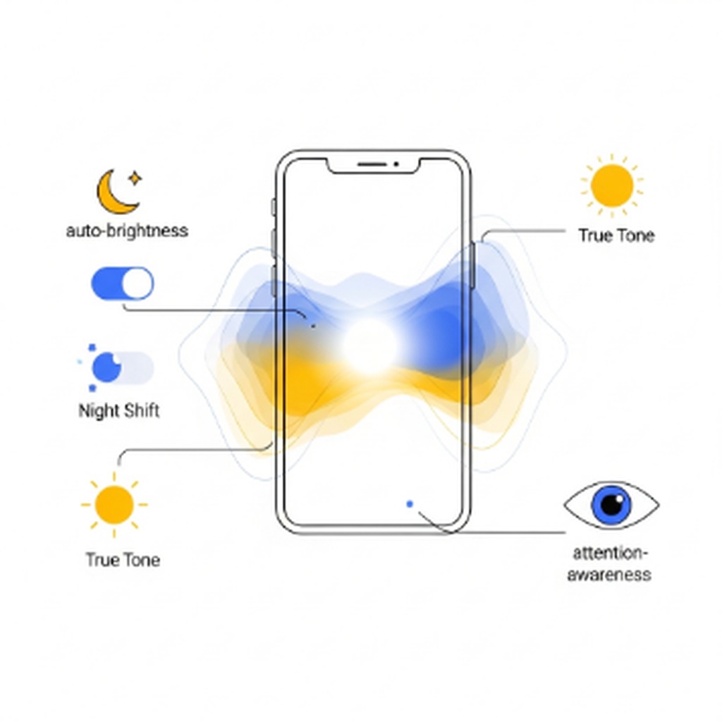 아이폰 화면 밝기 제멋대로 바뀔 때 자동 밝기 끄기