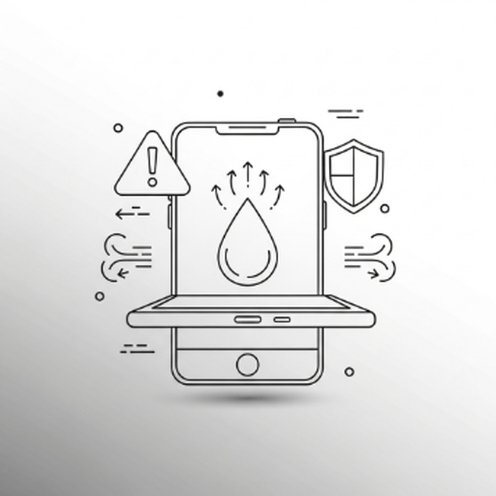 스마트폰 충전 단자 물기 감지 경고 해결하는 방법