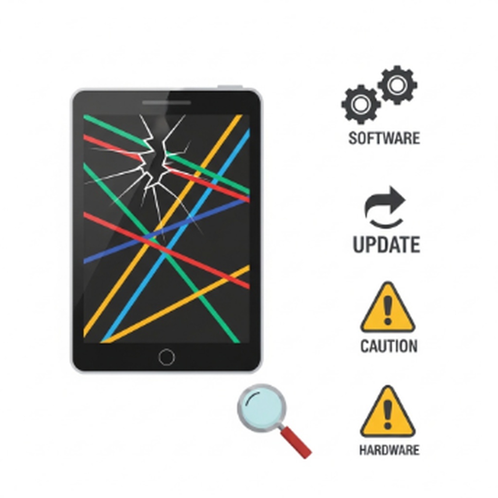 갤럭시 탭 화면 줄 생김 현상 소프트웨어 문제인지 확인하는 법