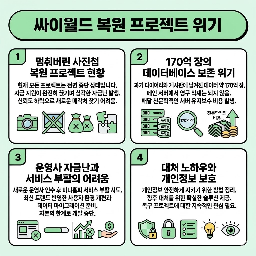 멈춰버린 싸이월드 사진첩 완벽 복원 방법과 대처 노하우