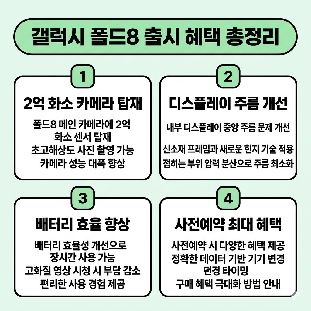 갤럭시 폴드8 스펙 분석과 사전예약 완벽 대비 방법