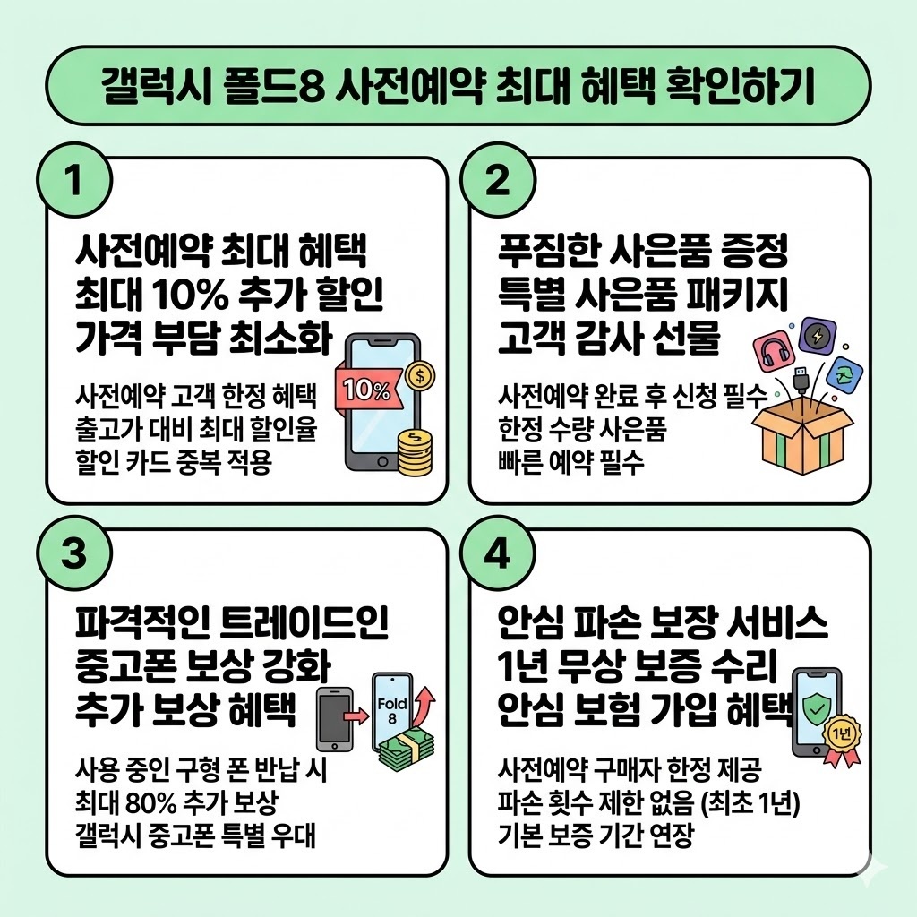 갤럭시 폴드8 스펙 분석과 사전예약 완벽 대비 방법