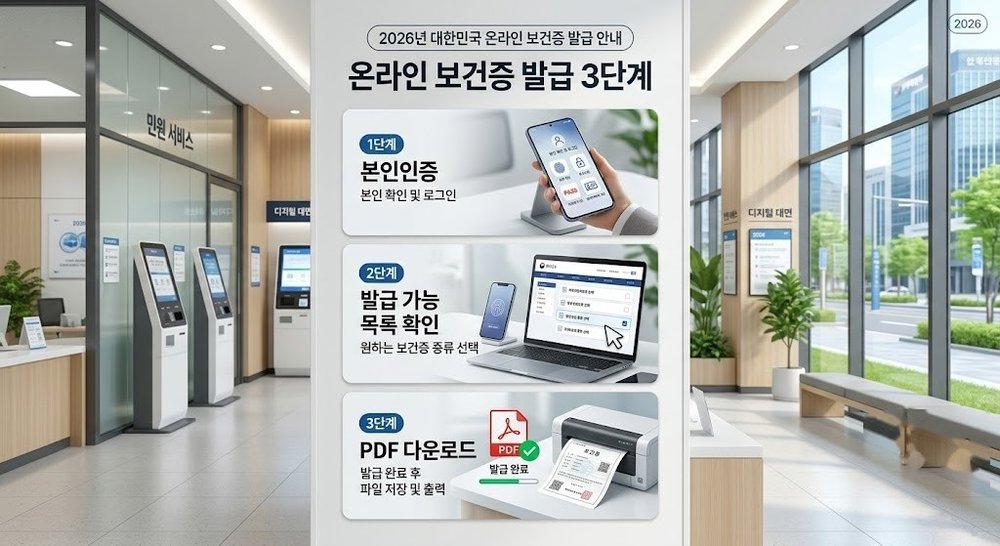 온라인 보건증 발급 방법, 검사 결과 조회부터 PDF 출력까지 온라인 보건증 발급 방법, 검사 결과 조회부터 PDF 출력까지
