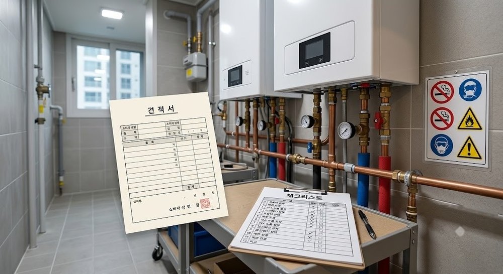 보일러 배관 수리 견적과 안전 점검 자료